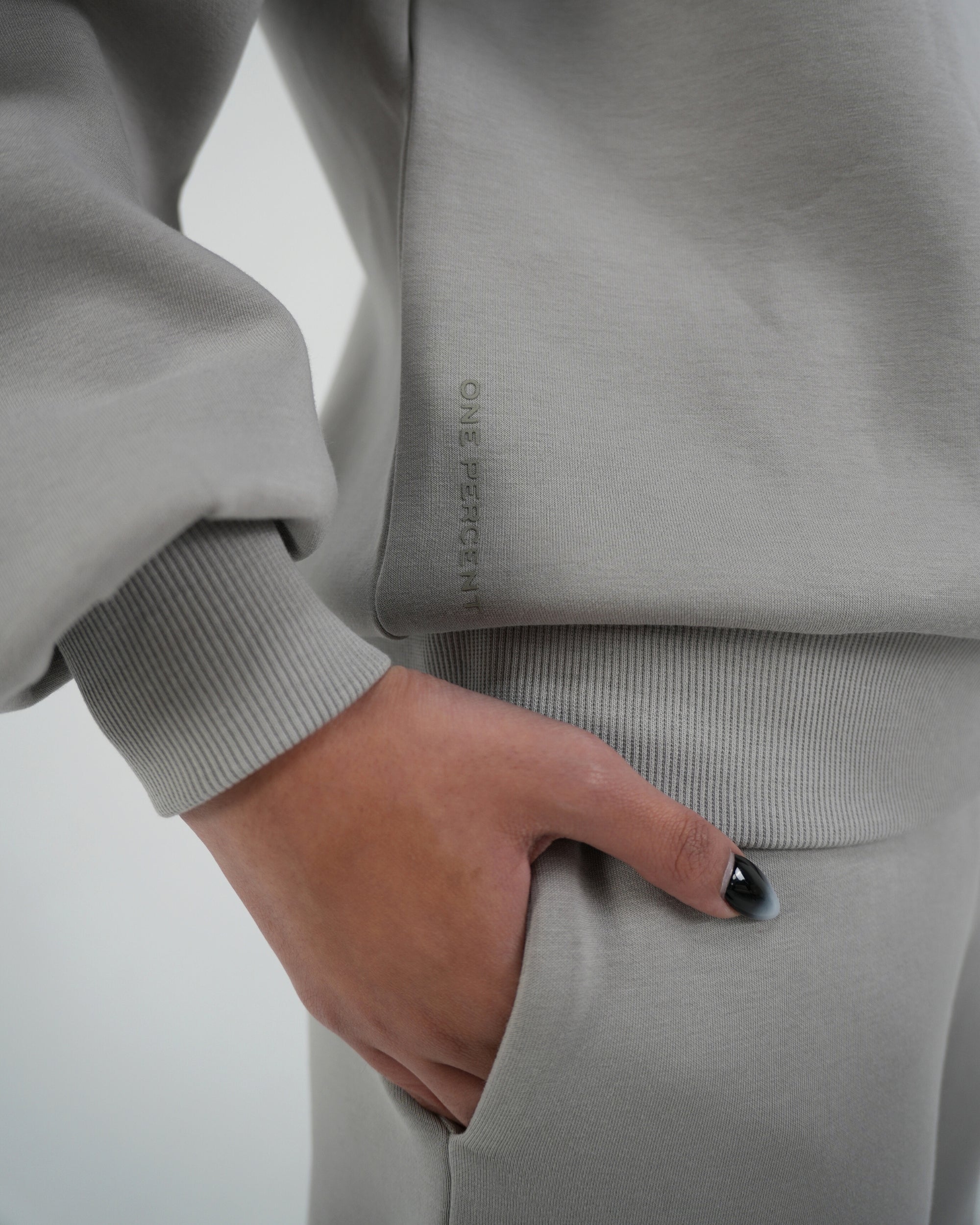 Marl Grey Core Quarter Zip