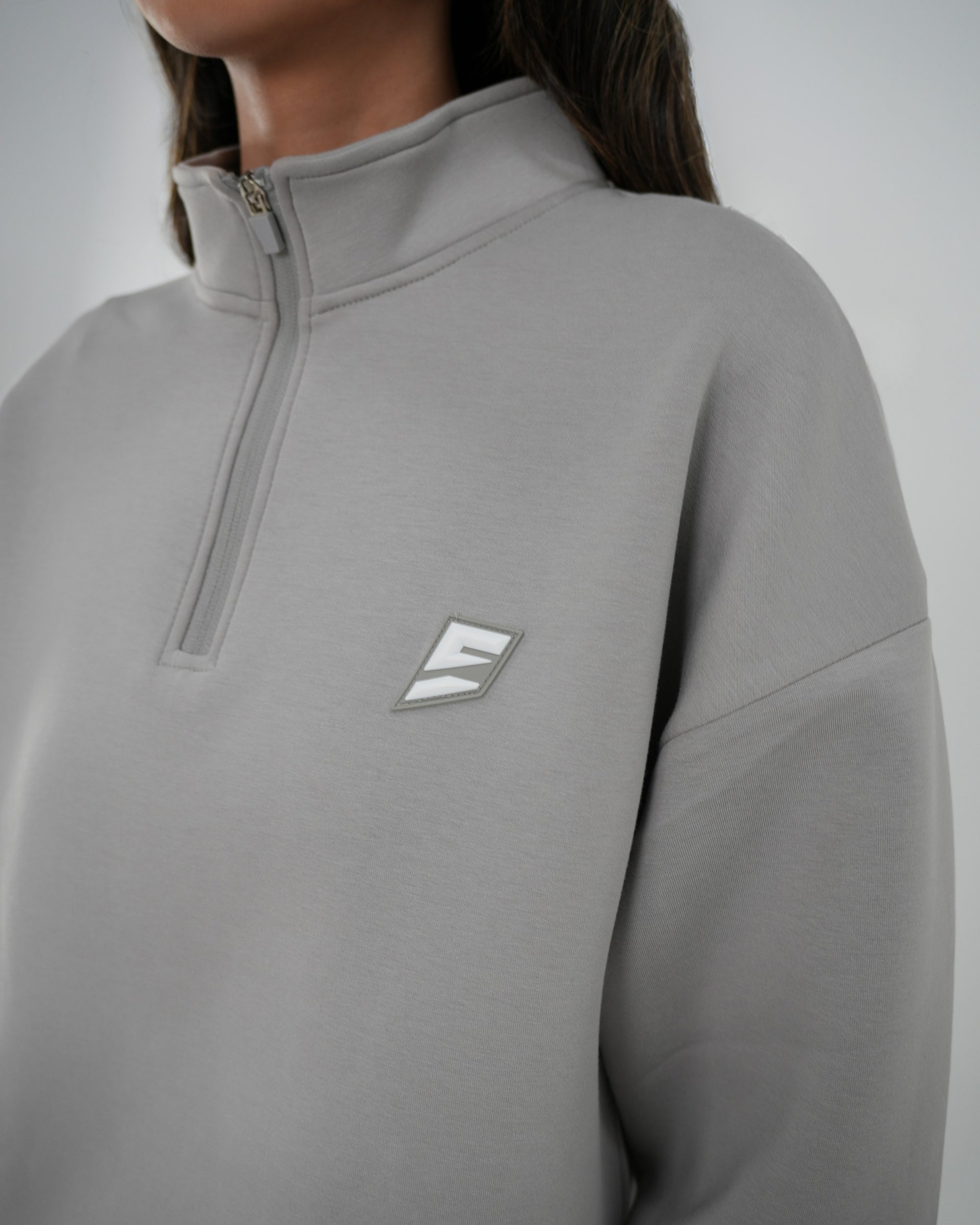 Marl Grey Core Quarter Zip