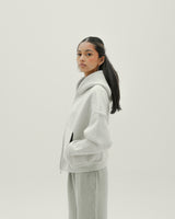 Heather Grey Cropped Purpose Jacket