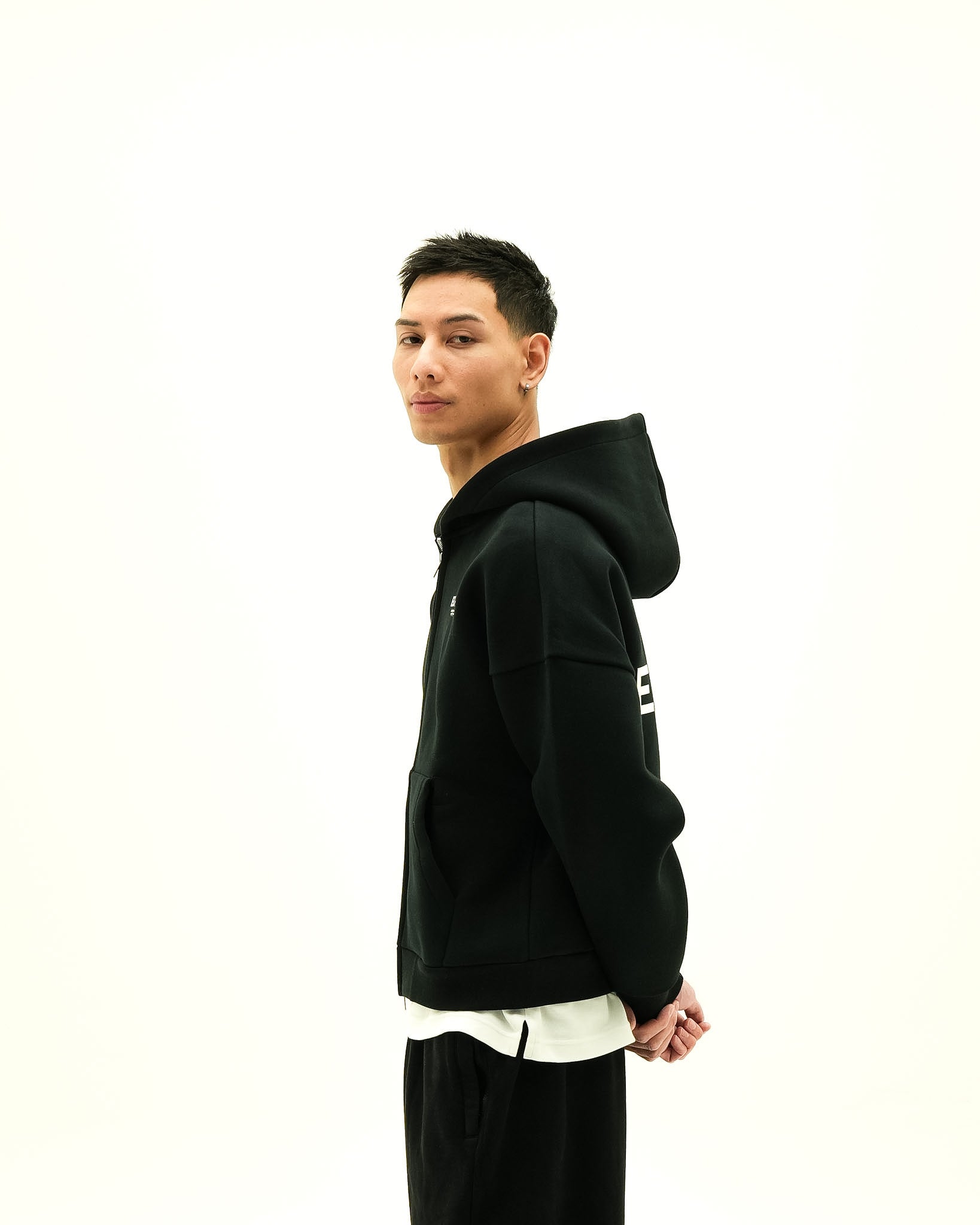 Onyx Black Cropped Purpose Jacket