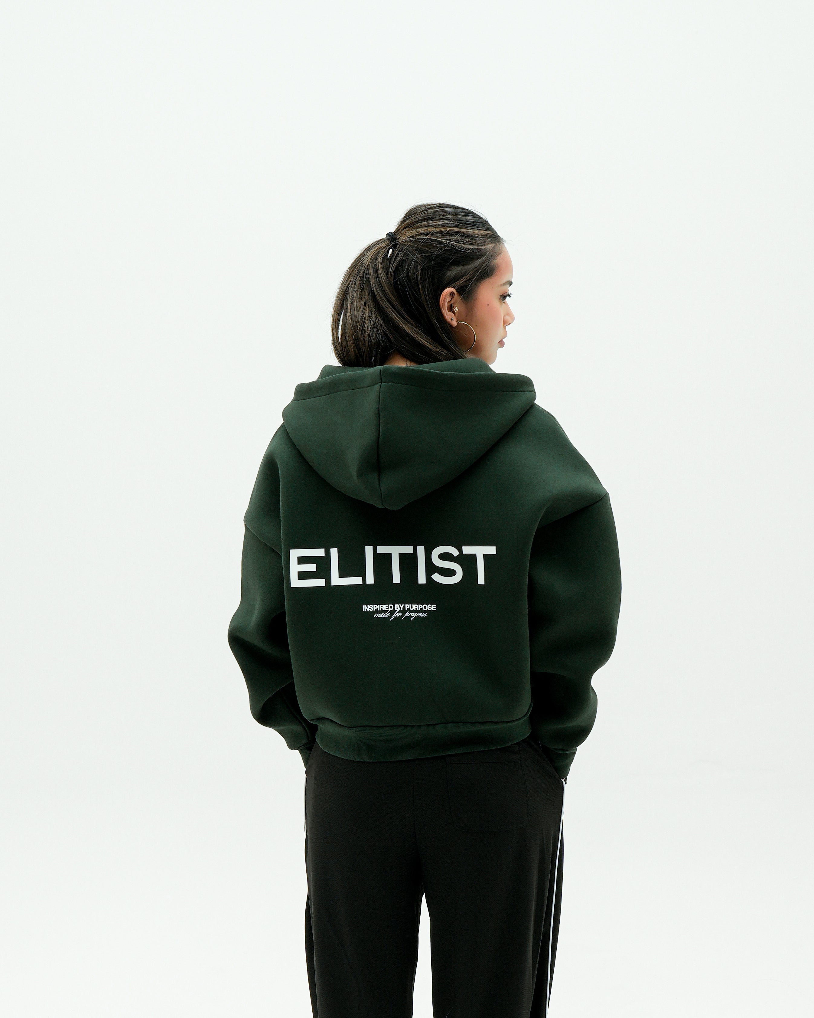 Forest Green Cropped Purpose Jacket